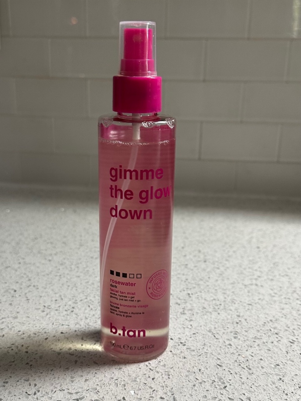 B.tan Gimme The Glow Down facial tan mist
